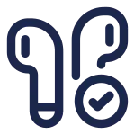 Airbuds Check SVG Icon